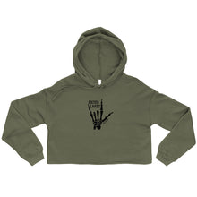 Load image into Gallery viewer, Sister Lakes Skeleton Bella Canvas Crop Hoodie